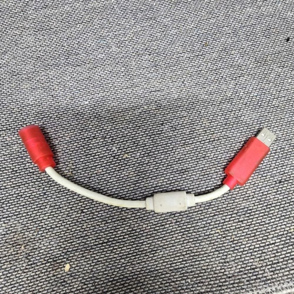USB Charging‎ Cable Proprietary Adapter 6in Red White Good Tech Spare